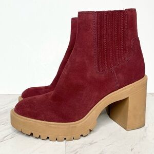 Dolce Vita Caster Suede Lug Sole Bootie 8 1/2